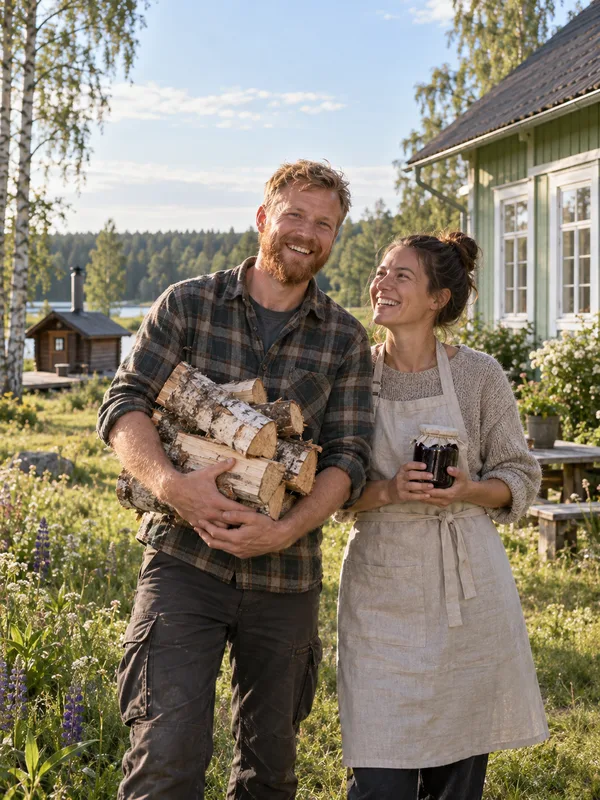 Heleroheline puidust maamaja Eestis