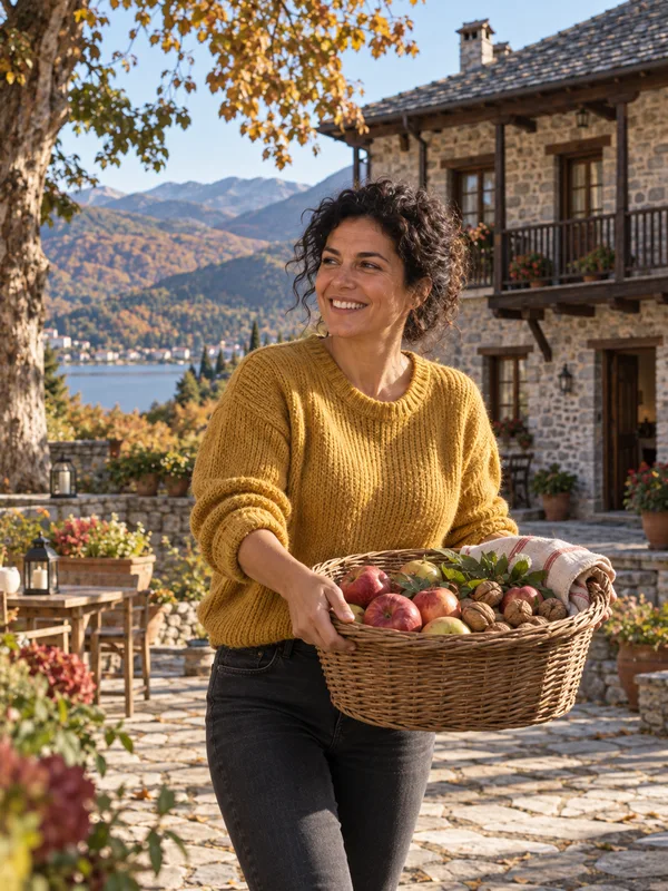 Πέτρινο ορεινό σπίτι στη βόρεια Ελλάδα
