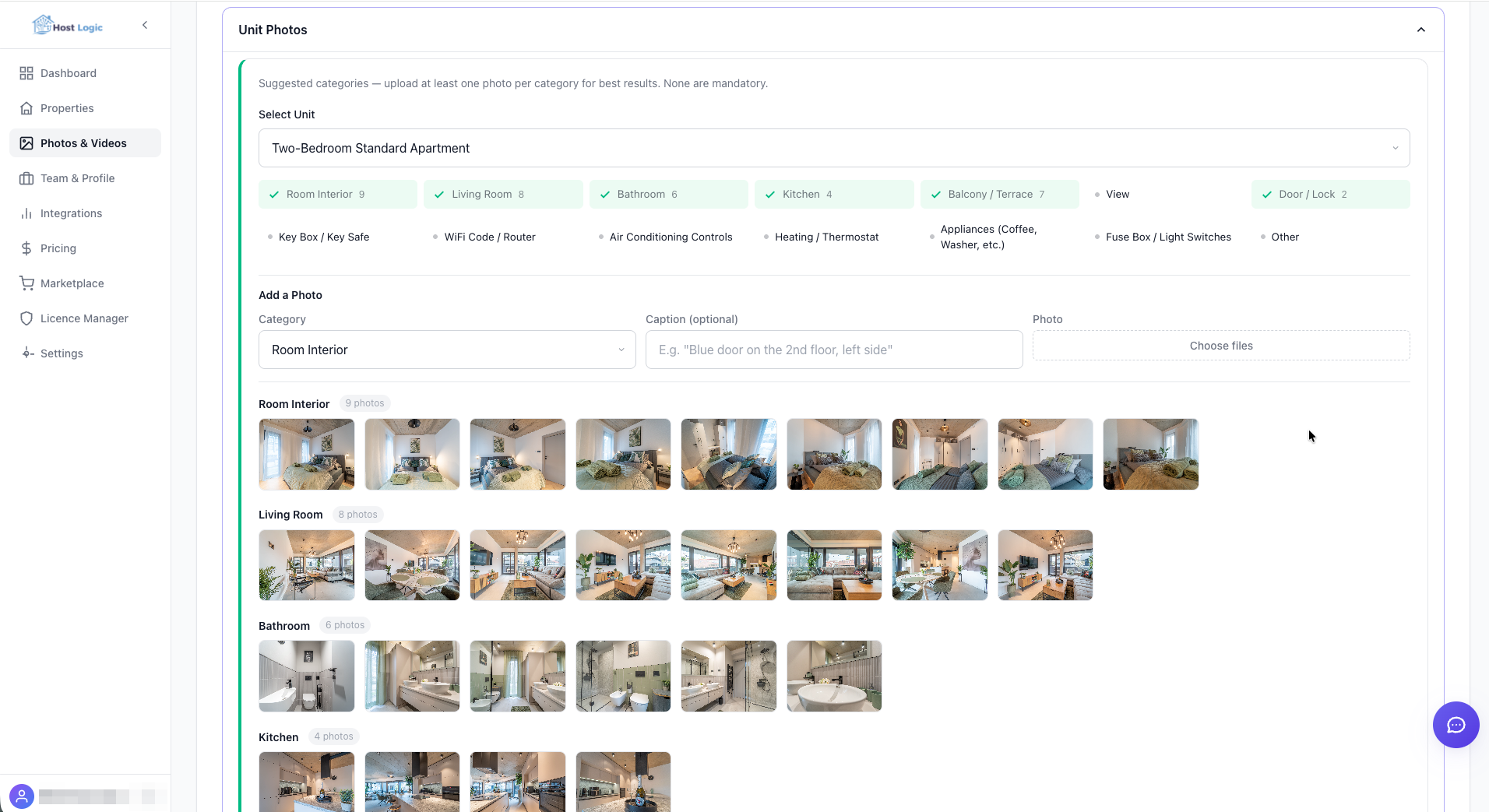 Guided photo upload